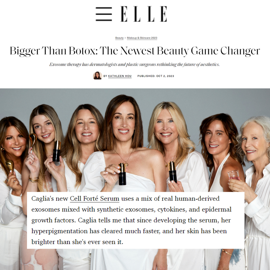 Elle Magazine Better than Botox article Cell Forte Serum