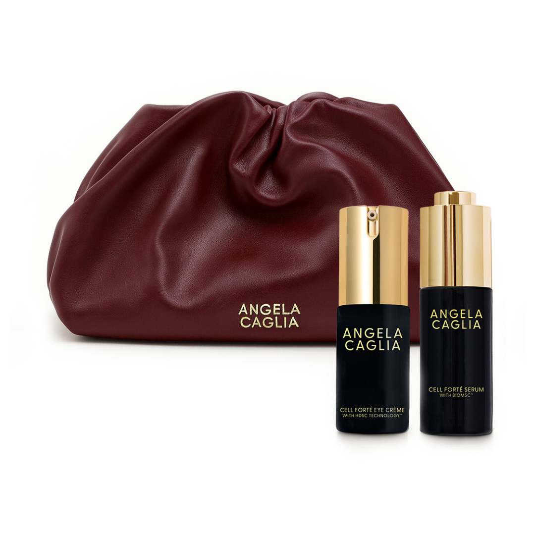 Burbandy bag and 2 products