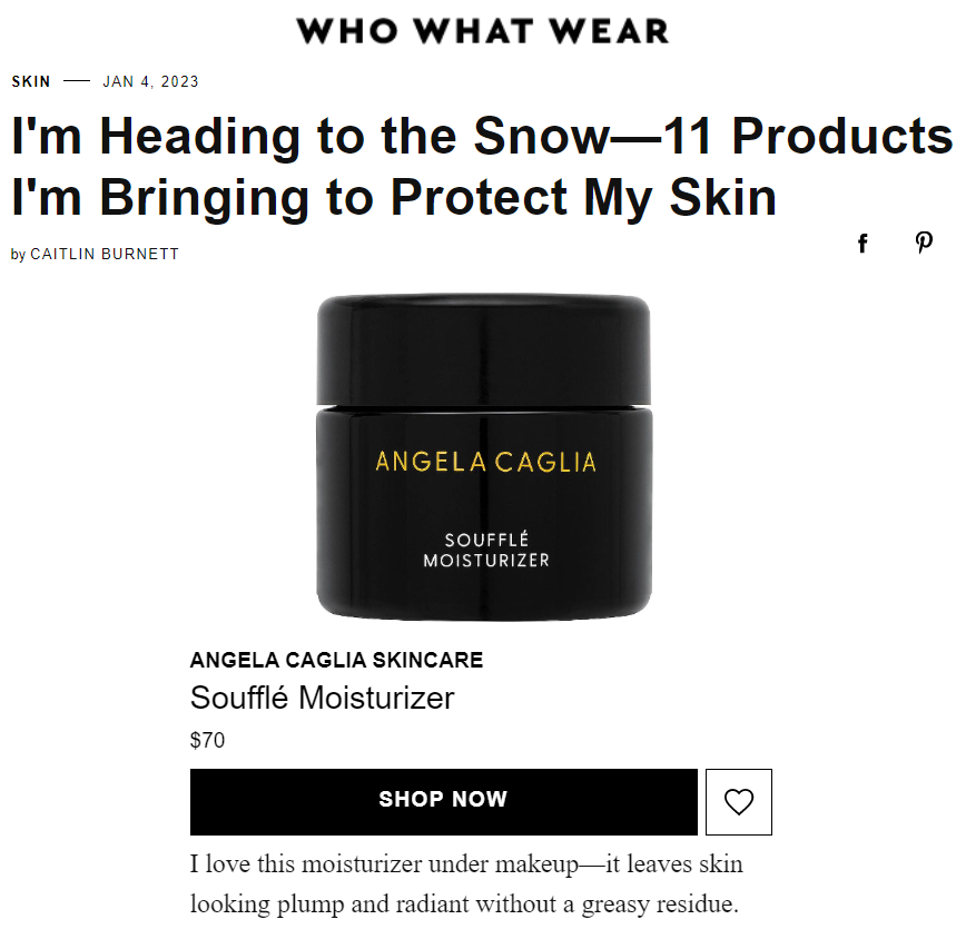 Who What Wear article best products to take in the snow.
