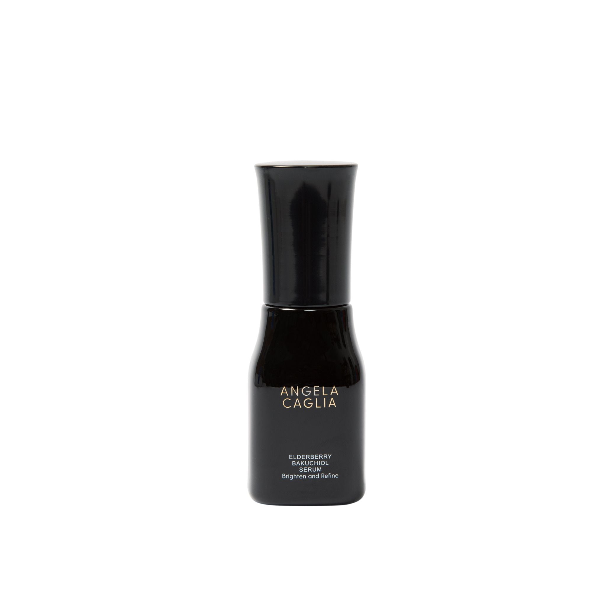 Black Elderberry Bakuchiol Bottle with cap.