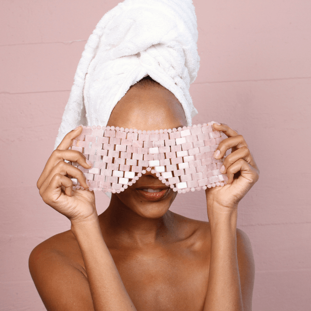 Angela Caglia | Rose Quartz Eye Mask - Angela Caglia Skincare